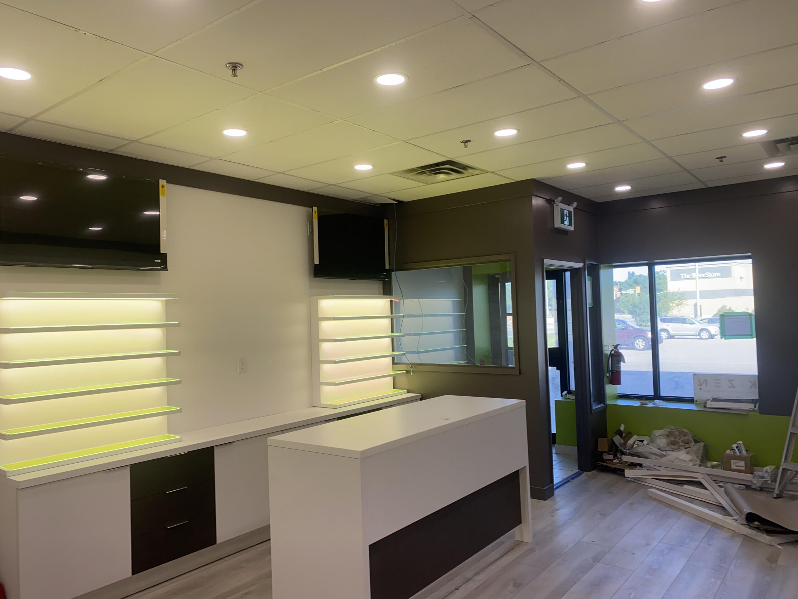 Commercial electrical installation and lighting project in Mississauga