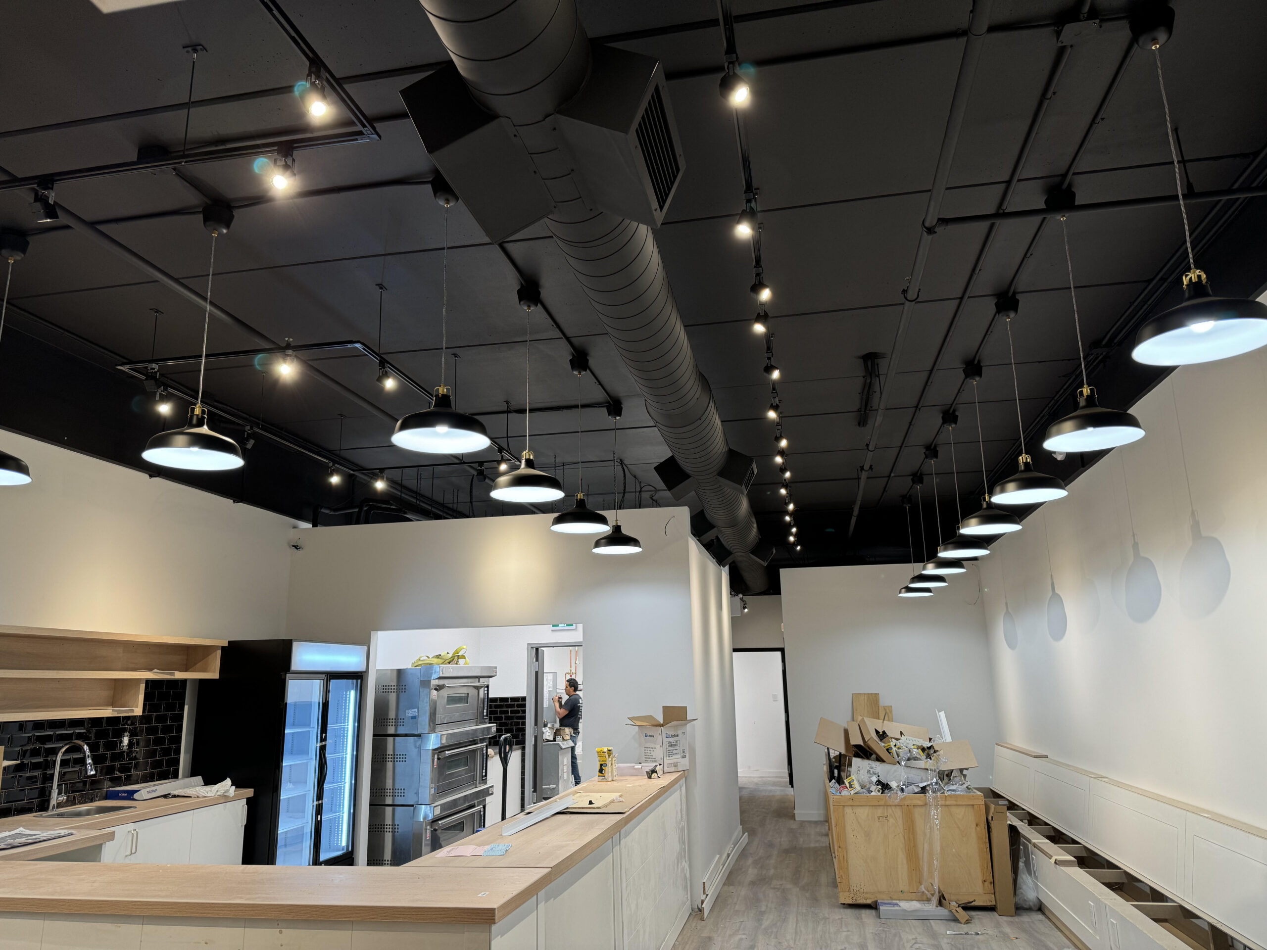 Restaurant commercial lighting and electrical installation in the GTA