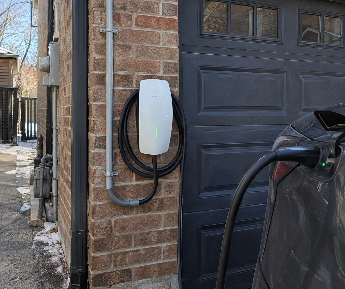 EV charger installed by JAC Electric in Toronto