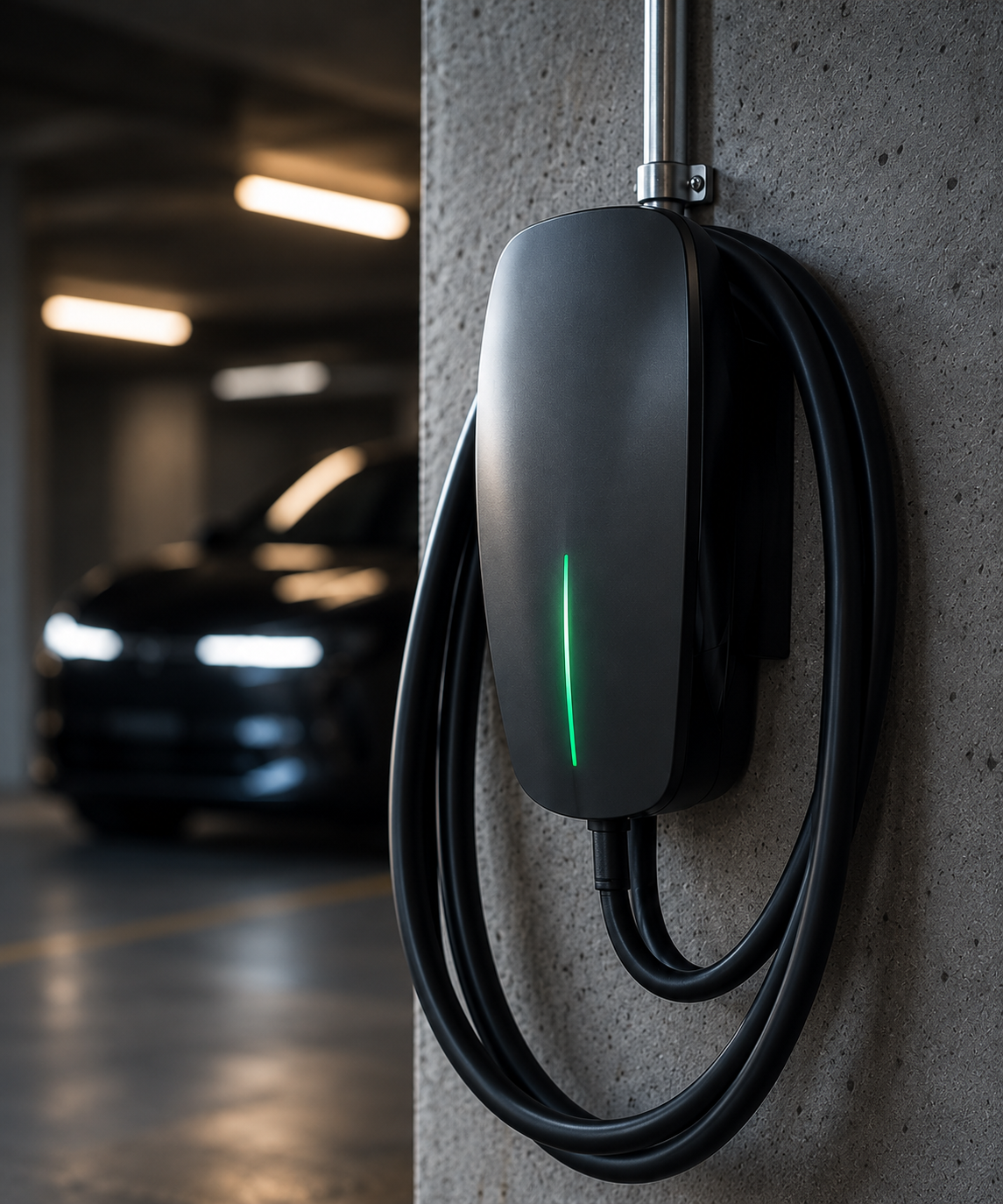 EV charger installation in a Mississauga home garage