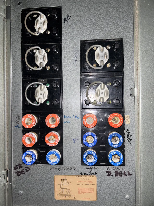 Modern electrical breaker panel installed by JAC Electric
